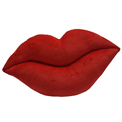 A.b Crew 2 Pcs Creative Car Headrest Head Cushion Plush Neck Pillow(Lip+Beard) #TOP2