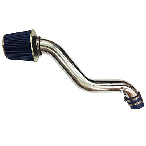 Cold Air Tube with Filters Compatible with Honda Accord/Prelude 1997-2002 2.2L/2.3L 2254CC l4 GAS SOHC Naturally Aspirated, Blue