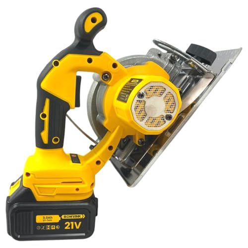 Serra Circular Portátil 3 Velocidades 21V Serra Madeira Ferro Azulejos Plastico 2 baterias 21V Serra