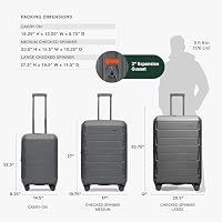 Traveler's Choice Pagosa Hardshell Expandable Luggage with Spinner Wheels, Gray, 30-Inch Large — image 4