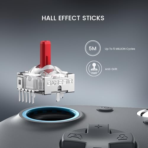GameSir G7 SE Wired Controller for Xbox Series X|S, Xbox One & Windows 10/11, Plug and Play Gaming Gamepad with Hall Effect Joysticks/Hall Trigger, 3.5mm Audio Jack-Gray