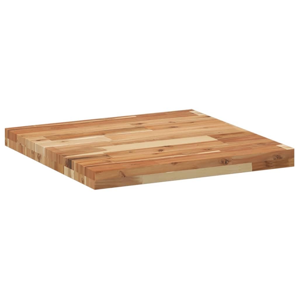 vidaXL Tablero de Mesa Cuadrado Madera Maciza Acacia 50x50x4 cm, Tablero de Mesa de Repuesto, Tablero de Mesa Cuadrado, Tablero de Mesa Cuadrada