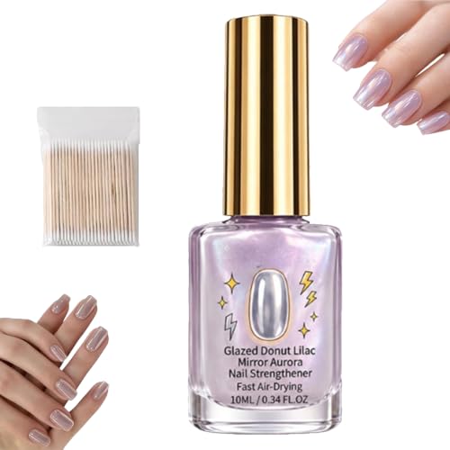 Lilac Glossy Mirror Nail Strengthener,Shine,Quick Dry Long Lasting (1PCS)