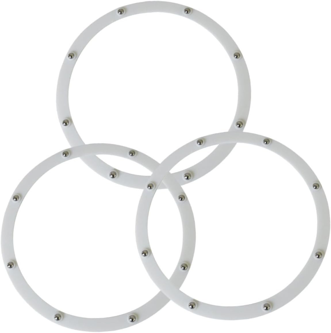 3pcs Rotating Display Tray Holders Multi-Function Turntable Accessory for Jewelry Desserts and Trinkets Sturdy and Material High Bearing Capacity for Showcases