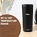 Muggo 12 oz Self-Heating Coffee Mug, Temperature Control Travel Mug, Black Portable Heated Coffee Mug with Leak-Proof Lid & 3-Hour Battery Life