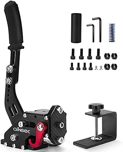 aikeec 64 Bit USB Handbrake with Clamp for PC Windows Sim Racing Games G25 G27 G29 T500 FANATECOSW Dirt Rally with Handle Grip