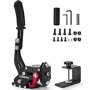 Aikeec 64 Bit USB Handbrake with Clamp for PC Windows Sim Racing Games G25 G27 G29 T500 FANATECOSW Dirt Rally with Handle Grip