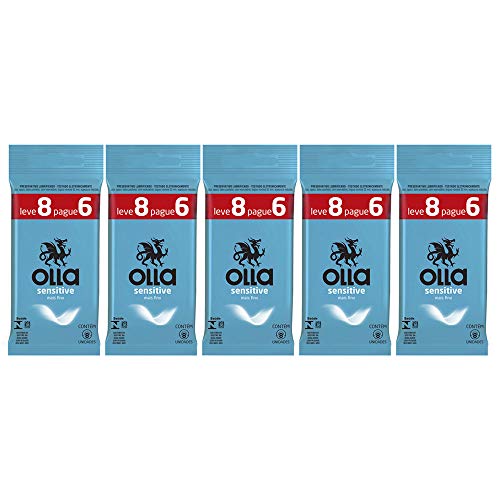 Kit 5x8 Preservativos Olla Sensitive (40 Camisinhas)
