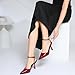 Susanny Burgundy Heels for Women Red Stiletto Closed Pointed Toe Dress Shoes High Heels Sexy Kitten Pumps Wedding Guest Party Evening Prom Dance Ankle Strappy Dressy Shoes 8