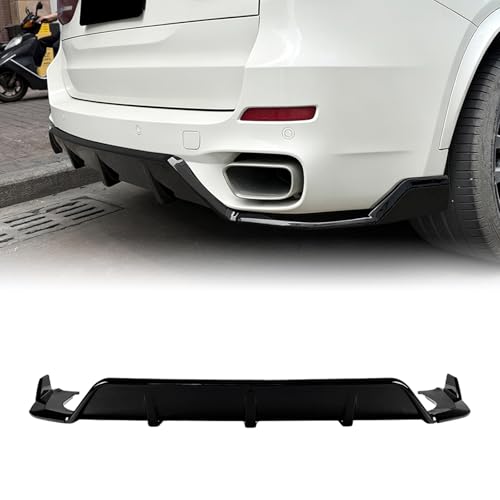 Diffuseur de pare-chocs arrière BMW X5 F15 M Sport 2014-2018 style carbone noir brillant