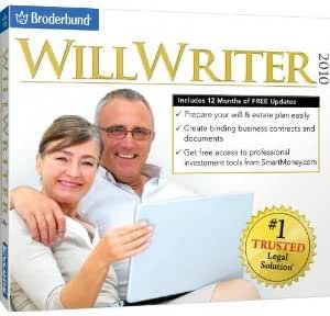 Broderbund WillWriter Create Legal Documents