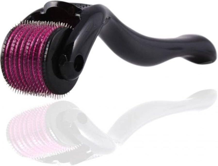 Boolavard Derma Roller + BEZPŁATNY Teczka Podróżna - Dermaroller z 540 igłami, Instrukcja Użycia w Polerowaniu i język Angielski (0.5 mm)