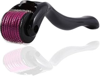Boolavard Derma Roller + BEZPŁATNY Teczka Podróżna - Dermaroller z 540 igłami, Instrukcja Użycia w Polerowaniu i język Angielski (0.5 mm)
