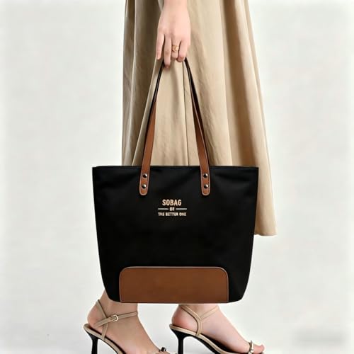 Bolso Tote para mujer con cierre y múltiples bolsillos miniatura 2
