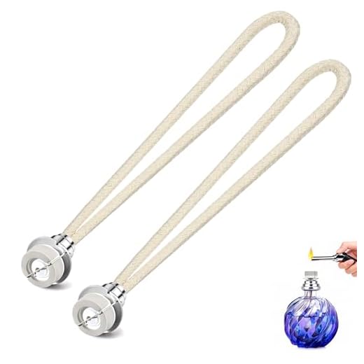 Valyrane 2er Set Duftlampen Dochte für Lampe Berger – Katalytischer Brenner Ersatzdocht (16 cm, Silber), Perfekt für Aromatherapie & Luftverbesserung, Ersatzbrenner Zubehör für Duftöl Lampen
