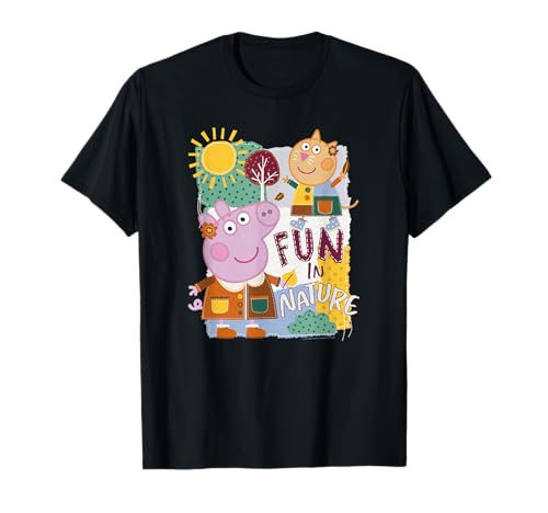 T-shirt Peppa Pig Fun In Nature vêtement Candy Cat imprimé multicolore