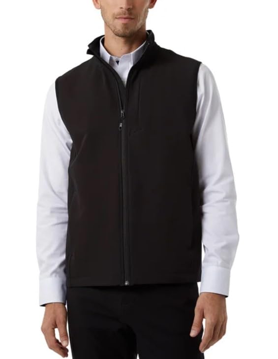32 Degrees Men's Vest (US, Alpha, Medium, Regular, Regular, Black)