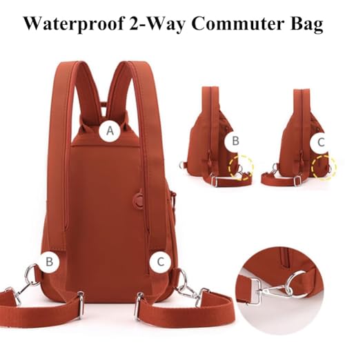 Waterproof 2-Way Commuter Bag, Triangulary Convertible Travel Bags, Stylish Convertible Anti-Theft Travel Tote2