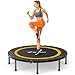 MERACH Mini Trampolin - 102cm/122cm Fitness Trampolin Faltbar, Maximale Belastung 150 KG, Trampoline für Bewegungstraining Leise