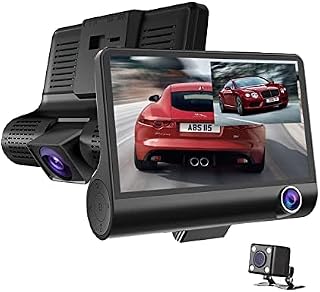 Drumstone (𝟱 𝗬𝗲𝗮𝗿𝘀 𝗪𝗮𝗿𝗿𝗮𝗻𝘁𝘆) 3 Way Lens Rotation Record Car Camera Dash Cam | Rear 1080P Dashcam | Car Camer... Price In India