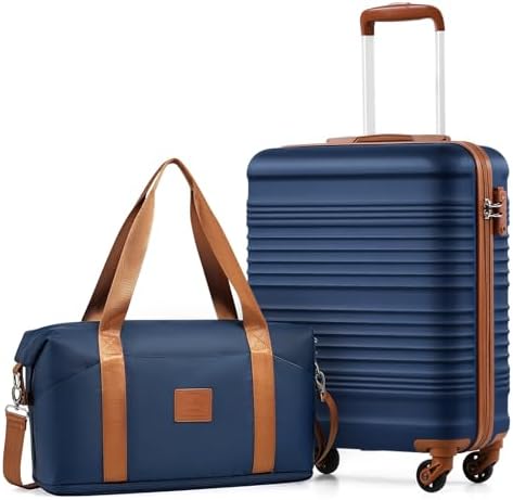 COOLIFE Maleta de cabina 55 x 35 x 20 cm para Ryanair, equipaje d...