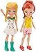 Polly Pocket Picnic Pretty Fashion Pack with 3-in Polly & Lila Dolls, 10 Outfits, 2 Pairs Shoes,2 Purses, Locket, Picnic Blanket, Picnic Basket, Drinks, 8 Food Accessories; for Ages 4 Years Old & Up