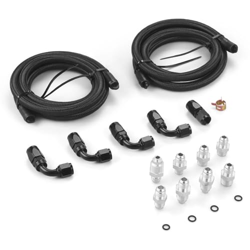 Universal Power Steering Pump Hose Kit Return to Reservoir Hose Kit for Pump Mount Reservoir Compatible with LS Swap LS1 LS3