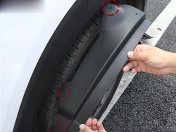 2pcs Car Rear Wheel Lining Mudguard Mud Flaps Fender Splash Guards Compatible for Hyundai Santa Fe 2024-2025