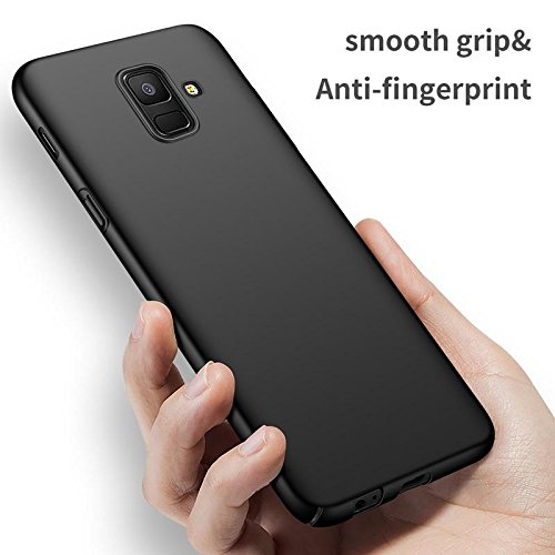 Image of Silicone and TPU Anti-Slip Scratch Resistant Back Cover for Samsung Galaxy A6 Plus -2018(Black)