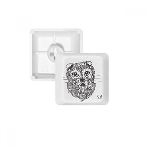 Porte-clés Clavier PBT OEM R3 Blanc Haute Densité Paint Baby