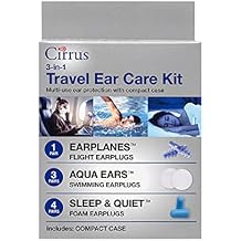 3 in 1 Travel Ear Care Kit with EarPlanes, Soft Foam, and Soft Silicone Earplugs
