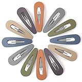 B.PHNE 12 Pcs Big Snap Hair Clips for Women Girls - 7cm / 2.8 Inch No Slip Hair Clips - Metal Hair B
