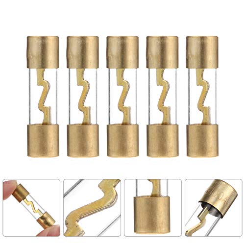 ULTECHNOVO Vidro Banhado A Ouro Tubo AMP AGU AGU 100A Fusível Fusíveis Fusíveis Fusíveis Parágrafo C