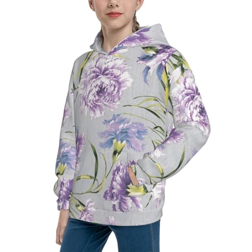 Beautiful Flowers Kid Hoodies Boys Sweatshirts Girls Pullover with Pocket2