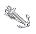 Salutto Tie Bar Mens Tie Clip Shirt Tie Bar Clip Anchor Shape