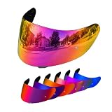 PSLER Visiera per casco K1s, Visiera per casco K1, Visiera tintata K3SV, Scudo facciale di sostituzione per i modelli K1, K1s, K3SV e K5 (Rosso Rosa Scuro)