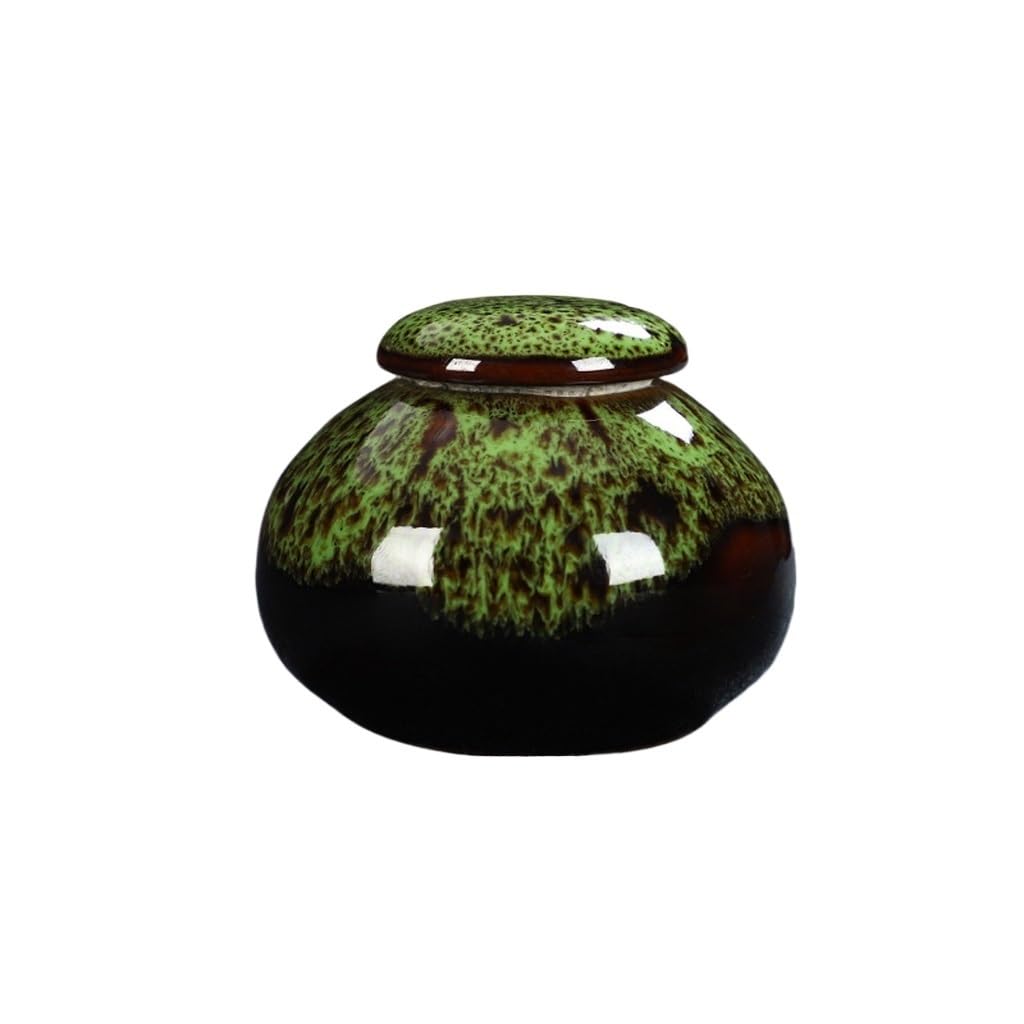 CMBSSTFC Kanistry kuchenne Ceramiczne puszki na herbatę, zestawy do herbaty z fioletowego piasku zmieniane w piecu, szczelnie zamykane puszki na herbatę, puszki do przechowywania herbaty Pojemniki do