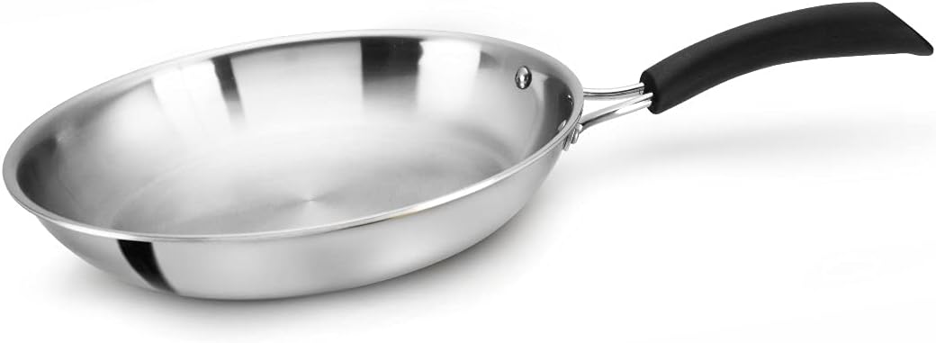 Alda Triply Bueno Stainless Steel Fry Pan 22cm (Induction & Gas Friendly) (22)