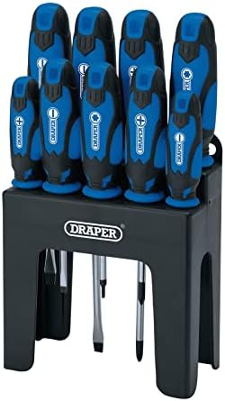 Draper 16728 Soft Grip Screwdriver Set, Yellow (9 Piece)