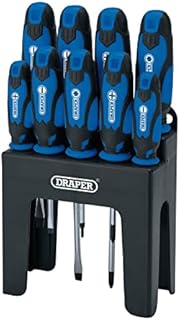 Draper 16728 Soft Grip Screwdriver Set, Yellow (9 Piece)