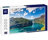 Lais Puzzle Fiordo Geirangerfjord con Crucero, Noruega 2000 Piezas