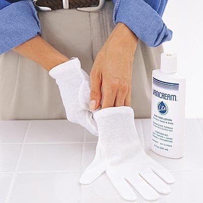 Cotton Gloves by Allerderm - Medium Size 1 Pair by SMARTPRATICS DERMATOLOGY