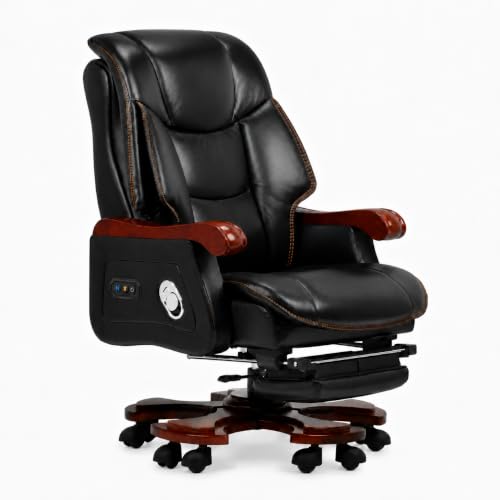 Kinnls Jones Leather Executive Massage Office Chair