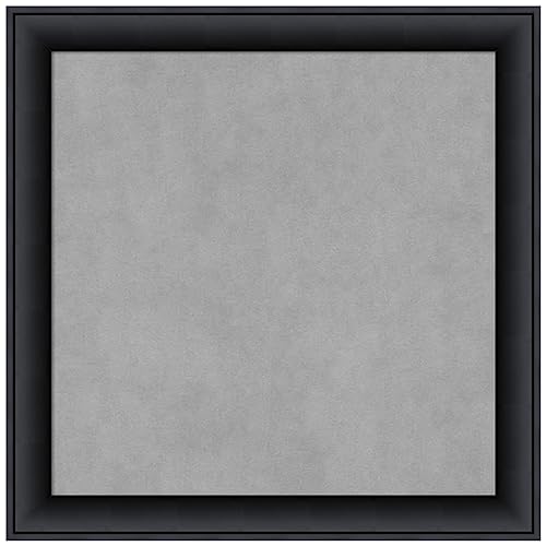Amanti Art Black Framed Magnetic Board, 23x23, Modern Office Decor