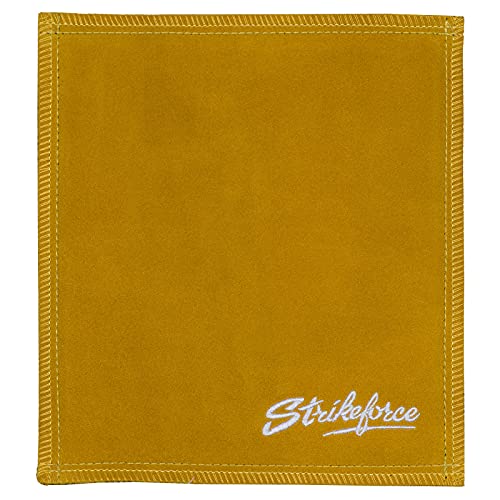 Strikeforce Bowling Ball Oil Absorbing Leather Shammy Towel (Gold) #TOP18