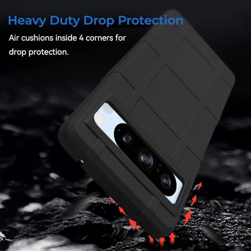 Image of amazon basics Shockproof Back Case Cover for Google Pixel 8 Pro 5G | 360 Degree Protection | Slim Protective Case | Anti-Scratch Tough TPU Case for Google Pixel 8 Pro 5G (Black)