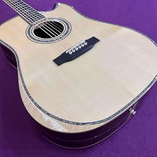 Guitare acoustique améliorée avec corps en épicéa italien massif, base et dos en palissandre massif, touche en ébène, guitare d’angle semi-crantée, incrustations de perles sur les côtés - Les Beatles, Paul McCartney, John Lennon, RIngo Starr, George Harrison Guitare acoustique améliorée avec corps en épicéa italien massif, base et dos en palissandre massif, touche en ébène, guitare d'angle semi-crantée, incrustations de perles sur les côtés – Image 2