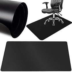 Alfombrilla Suelo Escritorio Y Silla - Alfombra Protectora para Gaming, Tapete Esterilla Ordenador, Plástico Protector Oficina, Alfombra Transparente para Parquet Y Vinilo, Base Antideslizante PC