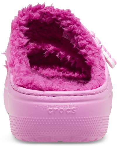 Crocs Unisex Classic Cozzzy Platform Sandals | Fuzzy Slippers Slide, Taffy Pink, 6 Us Men #TOP1
