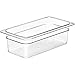 Cambro 1/3 GN Food Pan, 4" Deep, 6/PK, Clear, 34CW-135